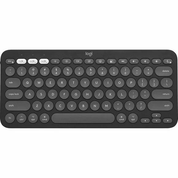 Logitech PEBBLE KEYS 2 K380S Multi-Device Bluetooth Wireless Keyboard, Slim and Portable - Black - PakByte