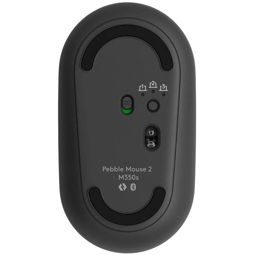 Logitech Pebble Mouse 2 M350s Slim Bluetooth Wireless Mouse - Tonal Graphite - PakByte