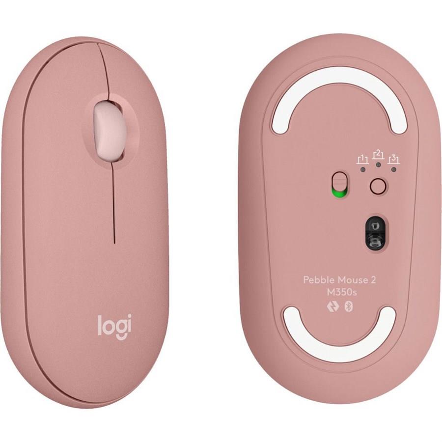 Logitech Pebble Mouse 2 M350s Slim Bluetooth Wireless Mouse - Tonal Rose - PakByte