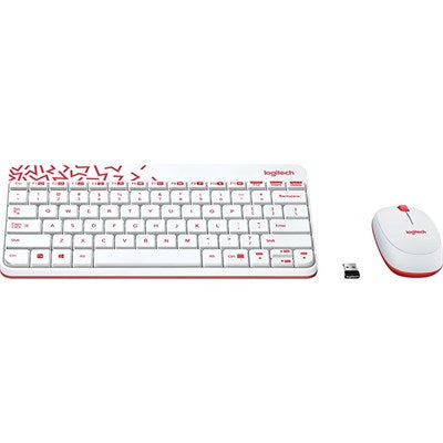 Logitech MK240 NANO Wireless Keyboard and Mouse Combo White - PakByte