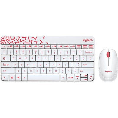 Logitech MK240 NANO Wireless Keyboard and Mouse Combo White - PakByte