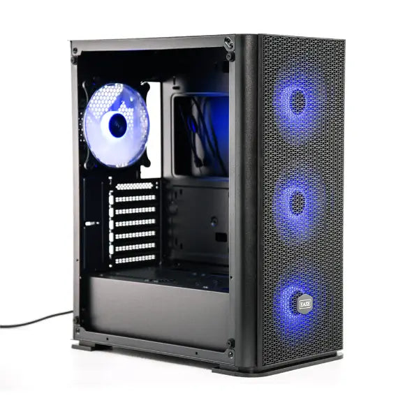 EASE EC144B Tempered Glass ATX Gaming Case - PakByte Computers 