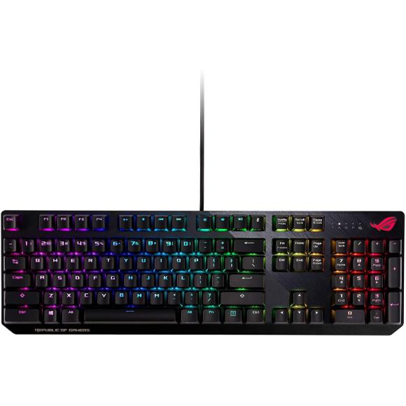 ASUS RGB Mechanical Gaming Keyboard - ROG Strix Scope | Cherry MX Red Switches | Gaming Keyboard for PC XA02 - PakByte Computers 