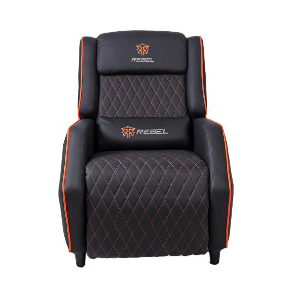 Rebel Wraith Gaming Sofa - Black/Orange - PakByte Computers 