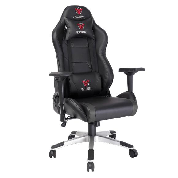 Rebel Renegade Gaming Chair - Black - PakByte Computers 