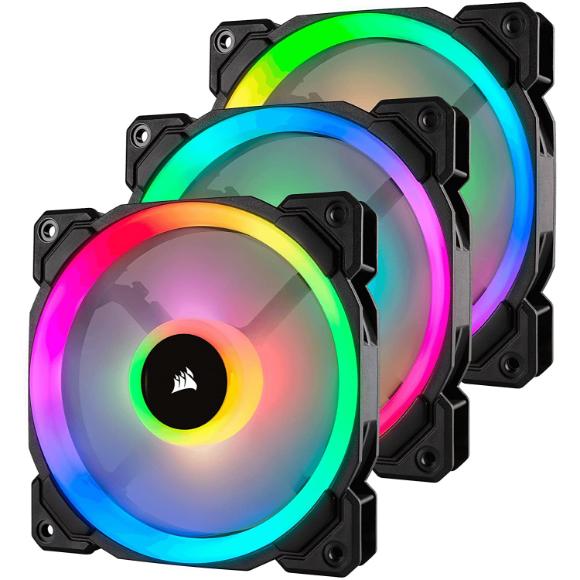 Corsair LL120 RGB Dual Light Loop 3 Fan Pack - PakByte Computers 