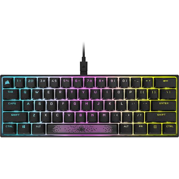 Corsair K65 RGB MINI Mechanical Gaming Keyboard Black - PakByte Computers 