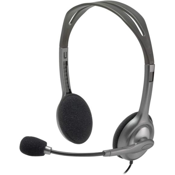 Logitech Stereo Headset H110 Silver - PakByte Computers 