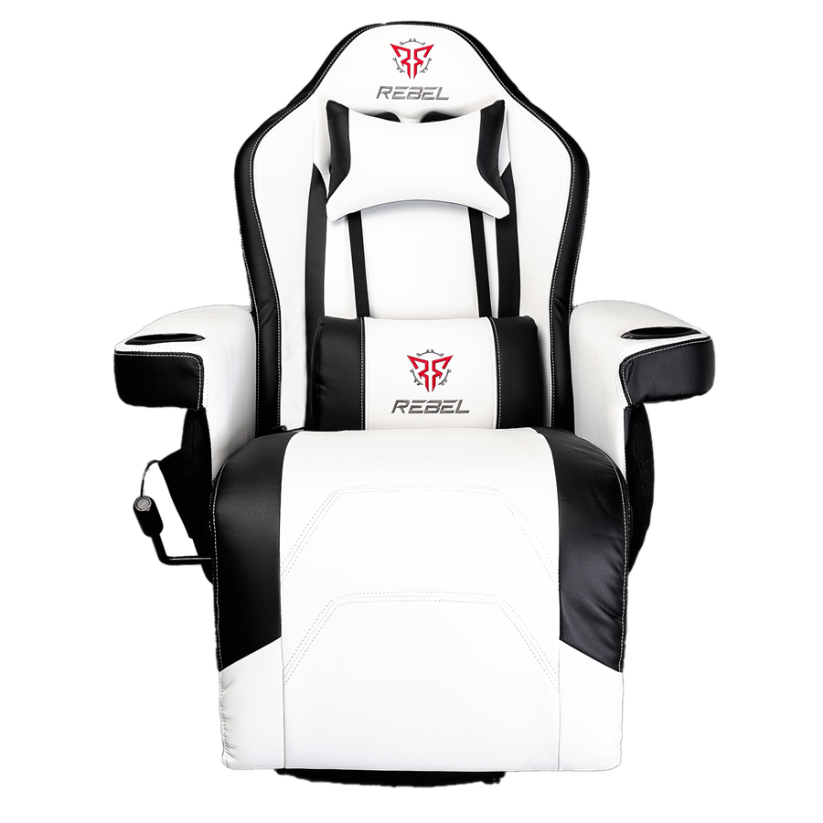 Rebel Rogue Gaming Recliner- White/Black - PakByte Computers 