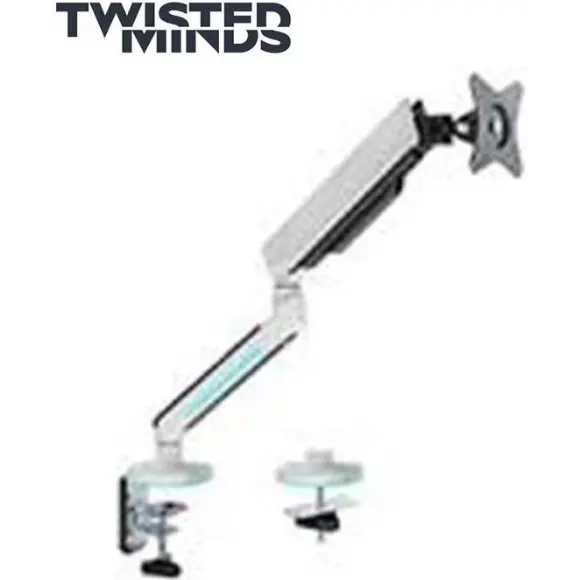 Twisted Minds (TM-54-C06-W) Premium Slim Single Monitor Arm - PakByte Computers 