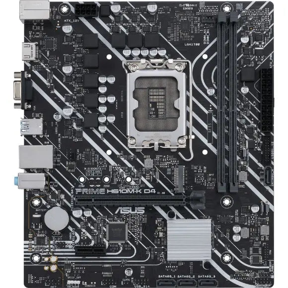 Asus PRIME H610M-K D4 Intel H610 LGA1700 mic-ATX Motherboard - PakByte Computers 