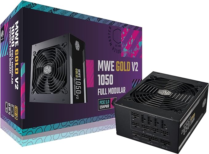 Cooler Master MWE Gold 1050 V2 Fully Modular ATX 3.0 Power Supply - PakByte Computers 