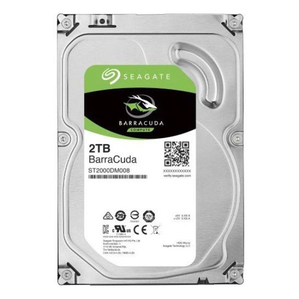 Seagate Barracuda ST2000DM008 2TB 3.5" Internal Hard Drive - SATA - PakByte Computers 