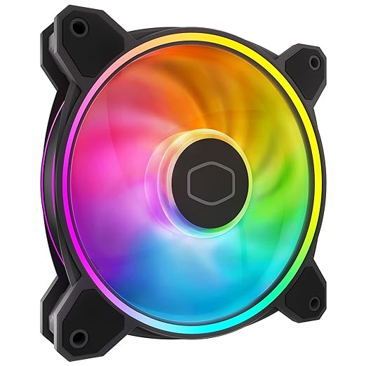 Cooler Master MasterFan MF140 Halo² ARGB 140mm Case Fan - Black - PakByte Computers 