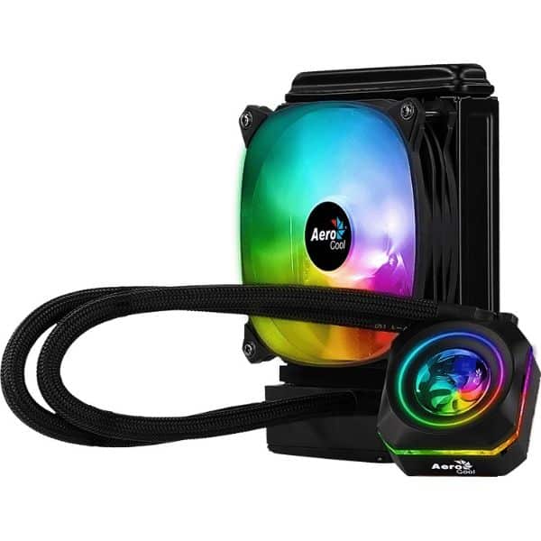 Cooler Master Hyper 212 EVO LP-120 RGB CPU cooler with sleek design and vibrant RGB lighting for enhanced performance.