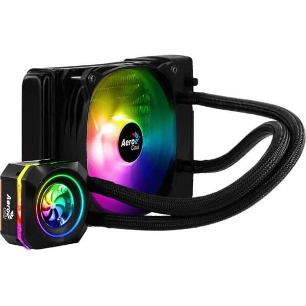 Cooler Master Hyper 212 EVO LP-120 RGB CPU cooler with sleek design and vibrant RGB lighting for enhanced performance.