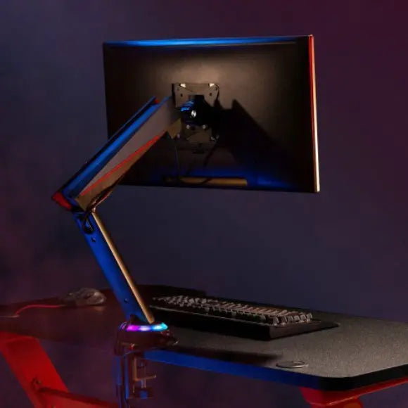 Twisted Minds LDT39-C012U Single Monitor Spring-Assisted Pro Gaming Monitor Arm with USB - PakByte Computers 