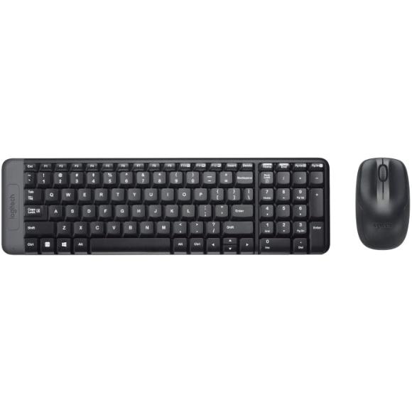 Logitech Mk220 Wireless Keyboard And Mouse Combo Black - PakByte Computers 