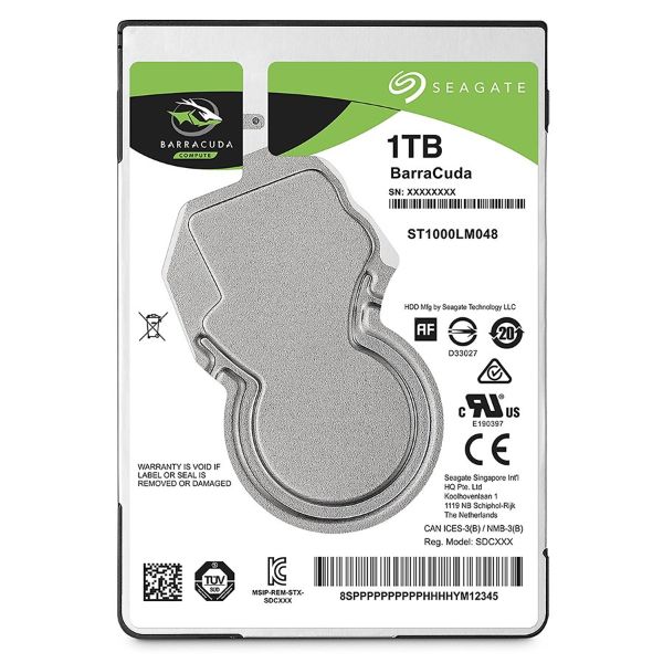 Seagate 1TB BarraCuda 2.5-Inch 7mm Internal Hard Drive - PakByte Computers 