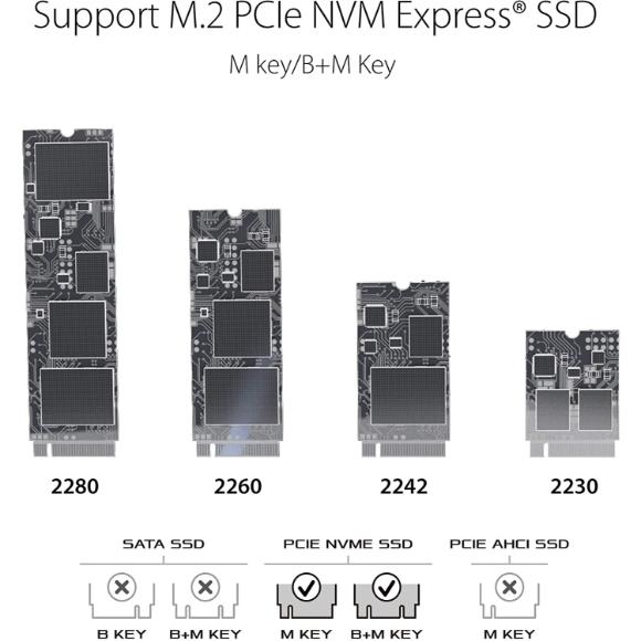 ASUS ROG STRIX Arion Aluminum Alloy M.2 NVMe SSD External Portable Enclosure Case Adapter - PakByte Computers 