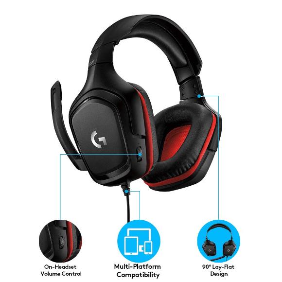 Logitech G331 Wired Gaming Headset - PakByte Computers 