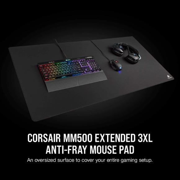 Corsair MM500 Gaming Mouse Pad, Extended 3XL - Black - PakByte Computers 