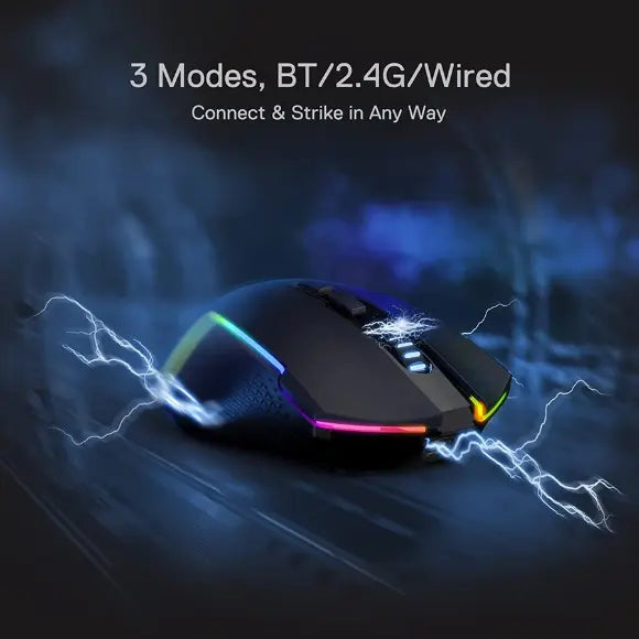 Redragon TRIDENT M693 Wireless Bluetooth RGB Gaming Mouse - PakByte Computers 