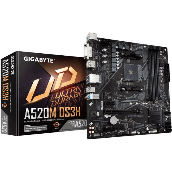 Gigabyte A520M DS3H AMD A520 Motherboard - PakByte Computers 