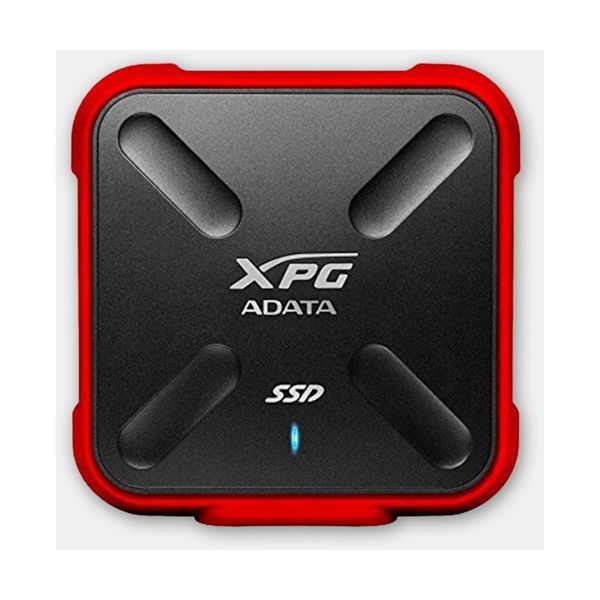 Red XPG ADATA SSD 2TB showcasing sleek design and high-performance storage capabilities for enhanced computing.