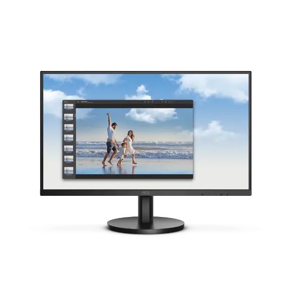 AOC 22B3HM 3-Sided Frameless 21.5 Inches 75Hz FHD LED Monitor - PakByte Computers 