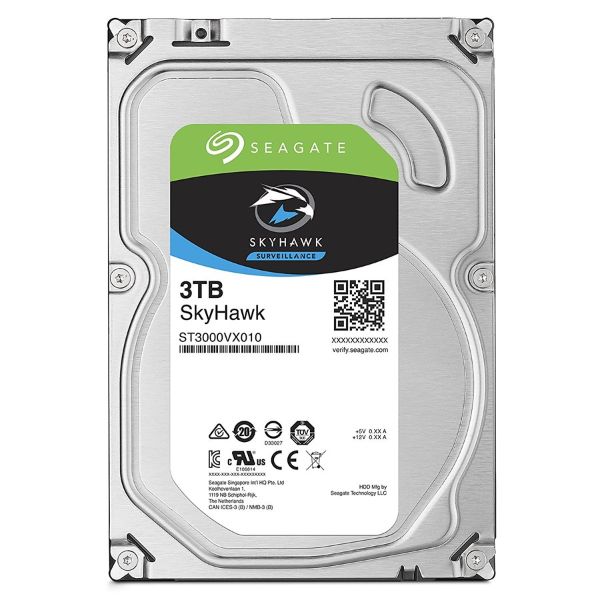 Seagate SkyHawk 3TB Surveillance Hard Drive SATA 6Gb/s (ST3000VX010) - PakByte Computers 