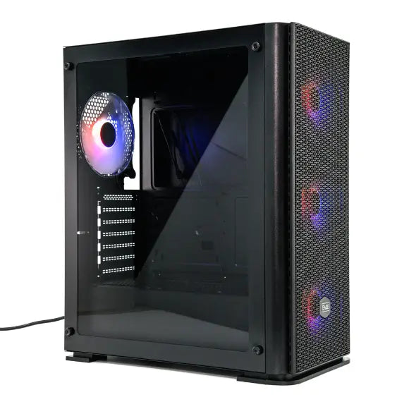 EASE EC144B Tempered Glass ATX Gaming Case - PakByte Computers 