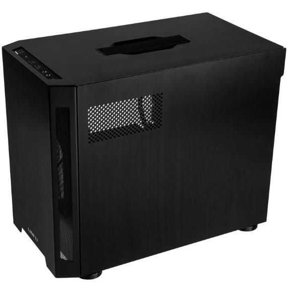 Lian Li TU 150 Black (TG Version) Mini-ITX aluminium chassis with tempered glass side panel. - PakByte Computers 