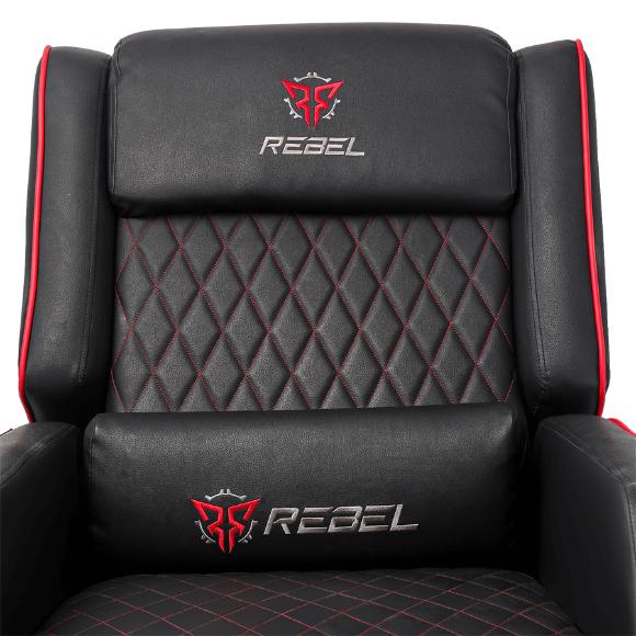 Rebel Wraith Gaming Sofa - Black/Red - PakByte Computers 