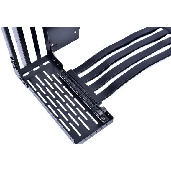 LIAN LI LAN2-1X Premium PCI-E x16 3.0 Black Extender Riser Cable 200mm and Covert Bracket for LANCOOL II - PakByte Computers 