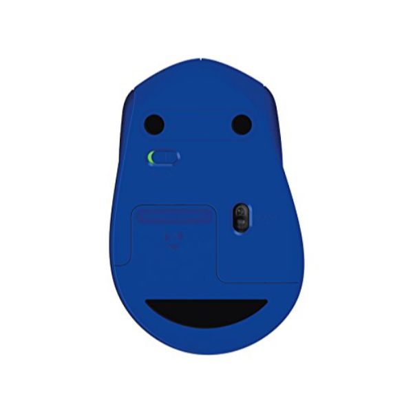 Logitech M331 Silent Plus Wireless Mouse, 2.4GHz with USB Nano Receiver, 1000 DPI Optical Tracking - Blue - PakByte Computers 