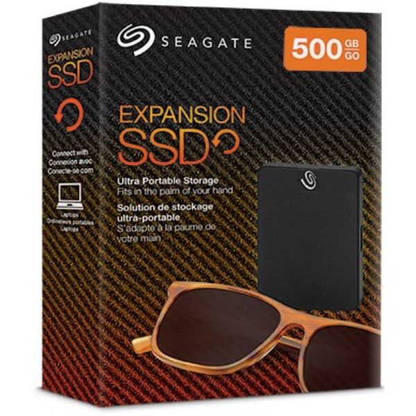 Seagate 500GB Expansion SSD USB 3.0 External Portable SSD STJD500400 - PakByte Computers 