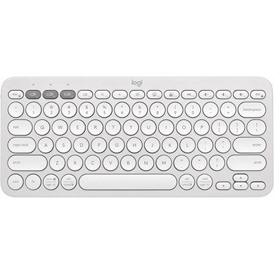 Logitech PEBBLE KEYS 2 K380S Multi-Device Bluetooth Wireless Keyboard, Slim and Portable - White - PakByte  