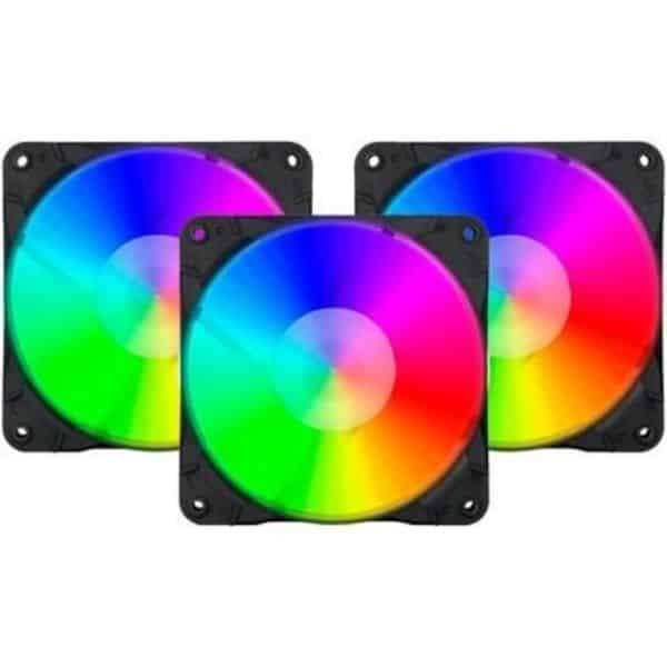 Redragon GC-F007 120mm RGB Triple Case Fan Pack - PakByte Computers 