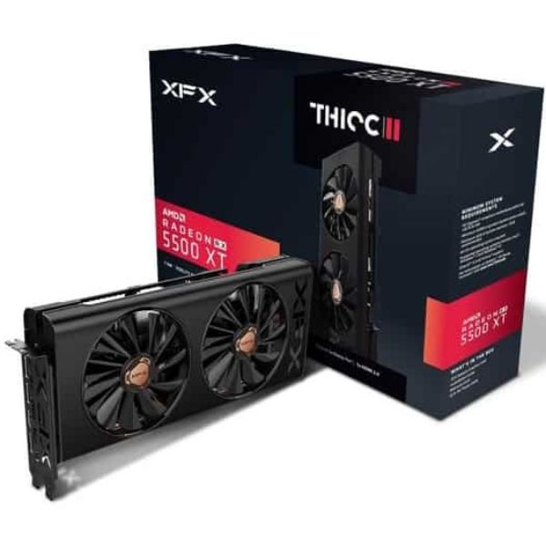 XFX AMD Radeon RX 5500 XT THICC II Pro RX-55XT8DFD6 Video Graphics Card - PakByte Computers 