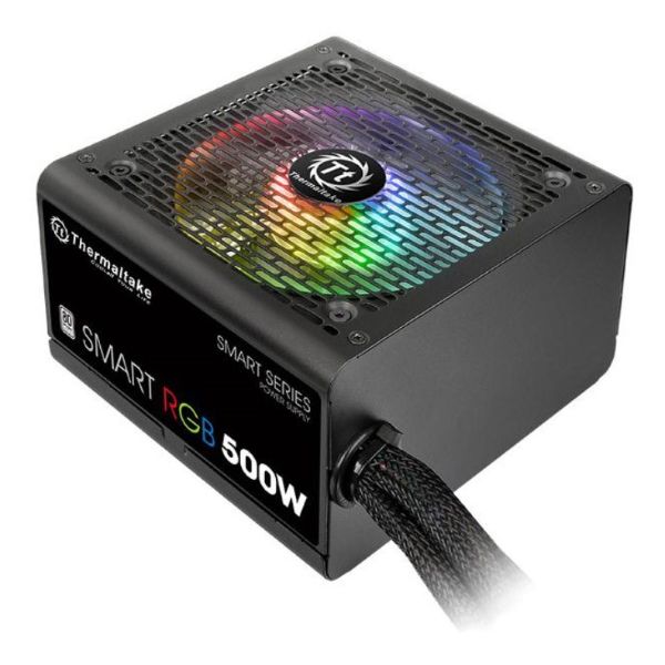 Thermaltake Smart RGB 500W Power Supply SPR-0500NHSAW - PakByte Computers 