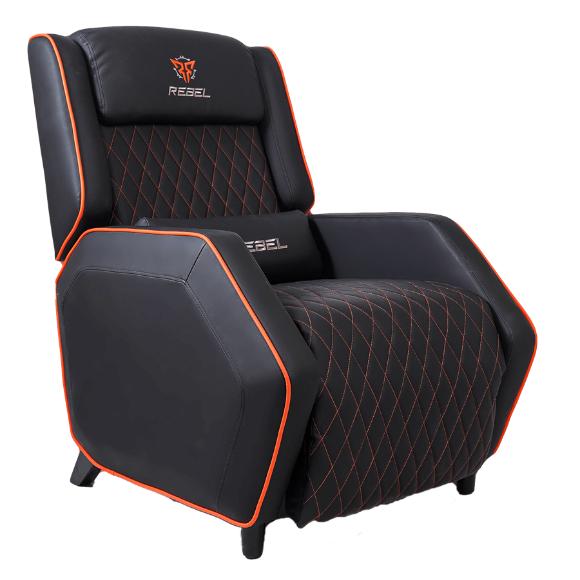 Rebel Wraith Gaming Sofa - Black/Orange - PakByte Computers 