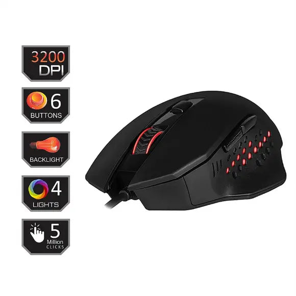 REDRAGON M610 GAINER 3200 DPI, 7 BUTTONS GAMING MOUSE - PakByte Computers 