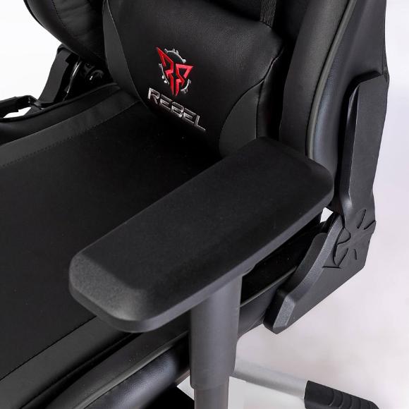 Rebel Renegade Gaming Chair - Black - PakByte Computers 