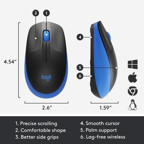 Logitech M190 Wireless Mouse - PakByte Computers 