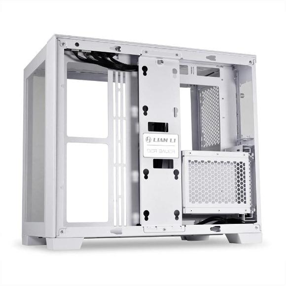 Lian Li O11 Dynamic mini Snow White Mini Tower Computer Case - O11D MINI-S - PakByte Computers 