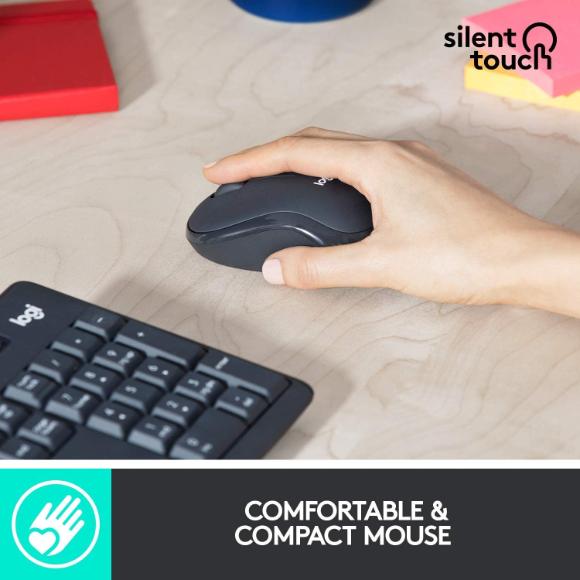 Logitech MK295 Wireless Mouse & Keyboard Combo with SilentTouch Technology - PakByte Computers 