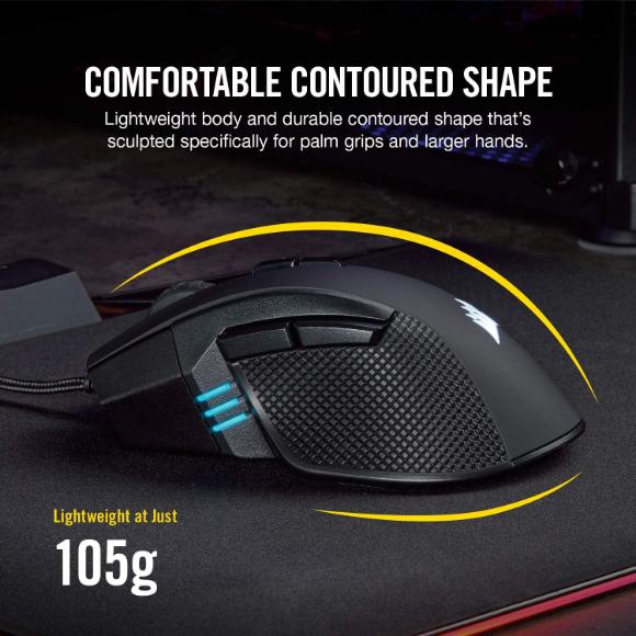 Corsair Ironclaw RGB Gaming Mouse Black - PakByte Computers 