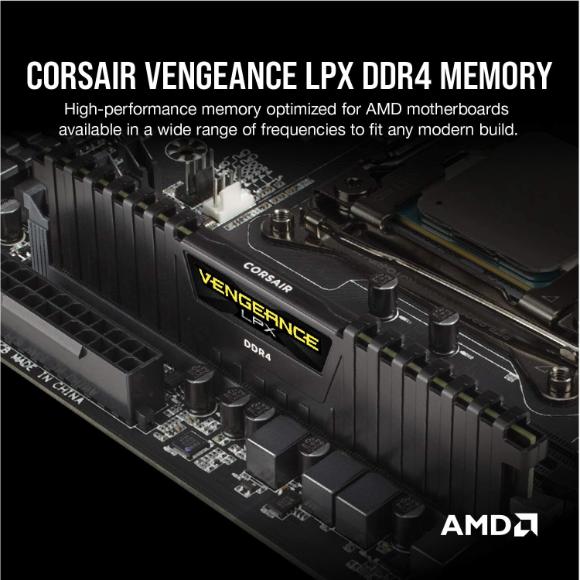 Corsair Vengeance LPX 32GB (2x16GB) DDR4 2400 C16 - Black - PakByte Computers 