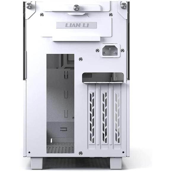 Lian Li Q58 White Color SPCC/Aluminum/Tempered Glass Mini Tower Computer Case, PCIe 4.0 Riser Card Cable Included - Q58W4 - PakByte Computers 